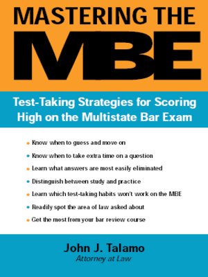 cover image of Mastering the MBE